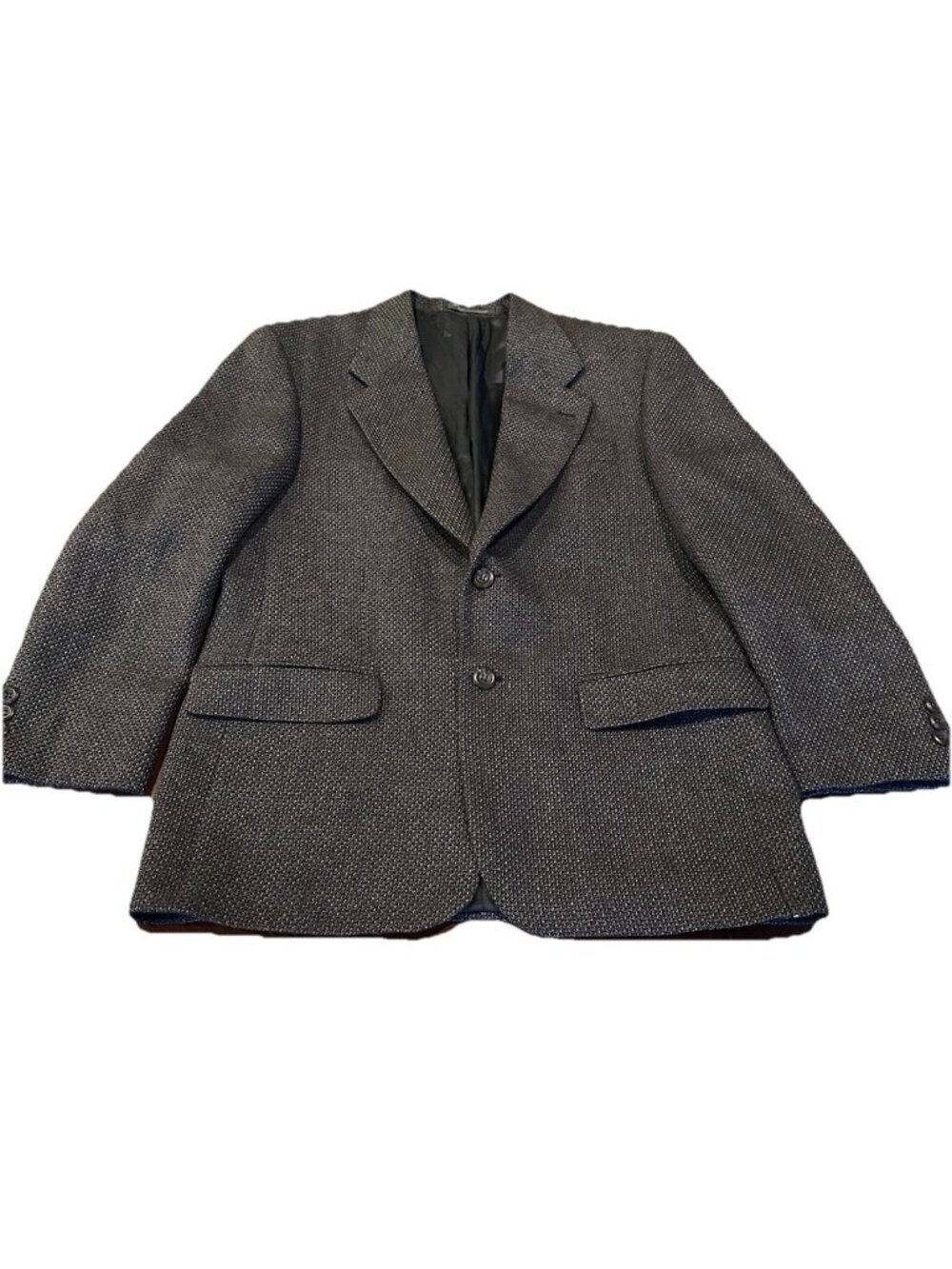 Franco Tassi Mens 38 S  Brown Tweed  Blazer Wool Sport Coat Made In Canada